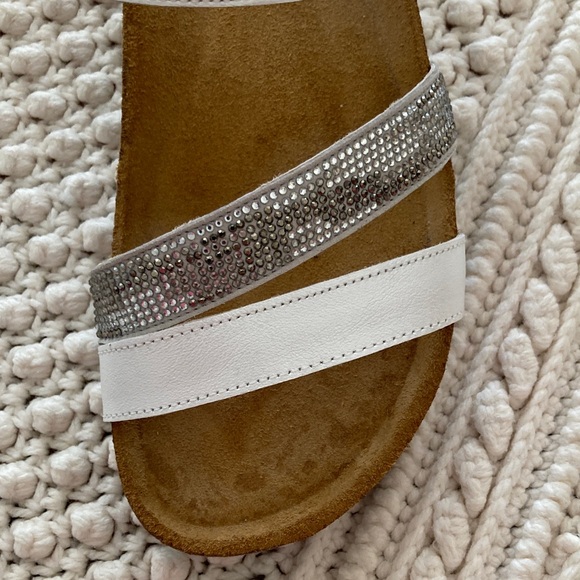 Naot White and Silver Strappy Sandals - Picture 3 of 9